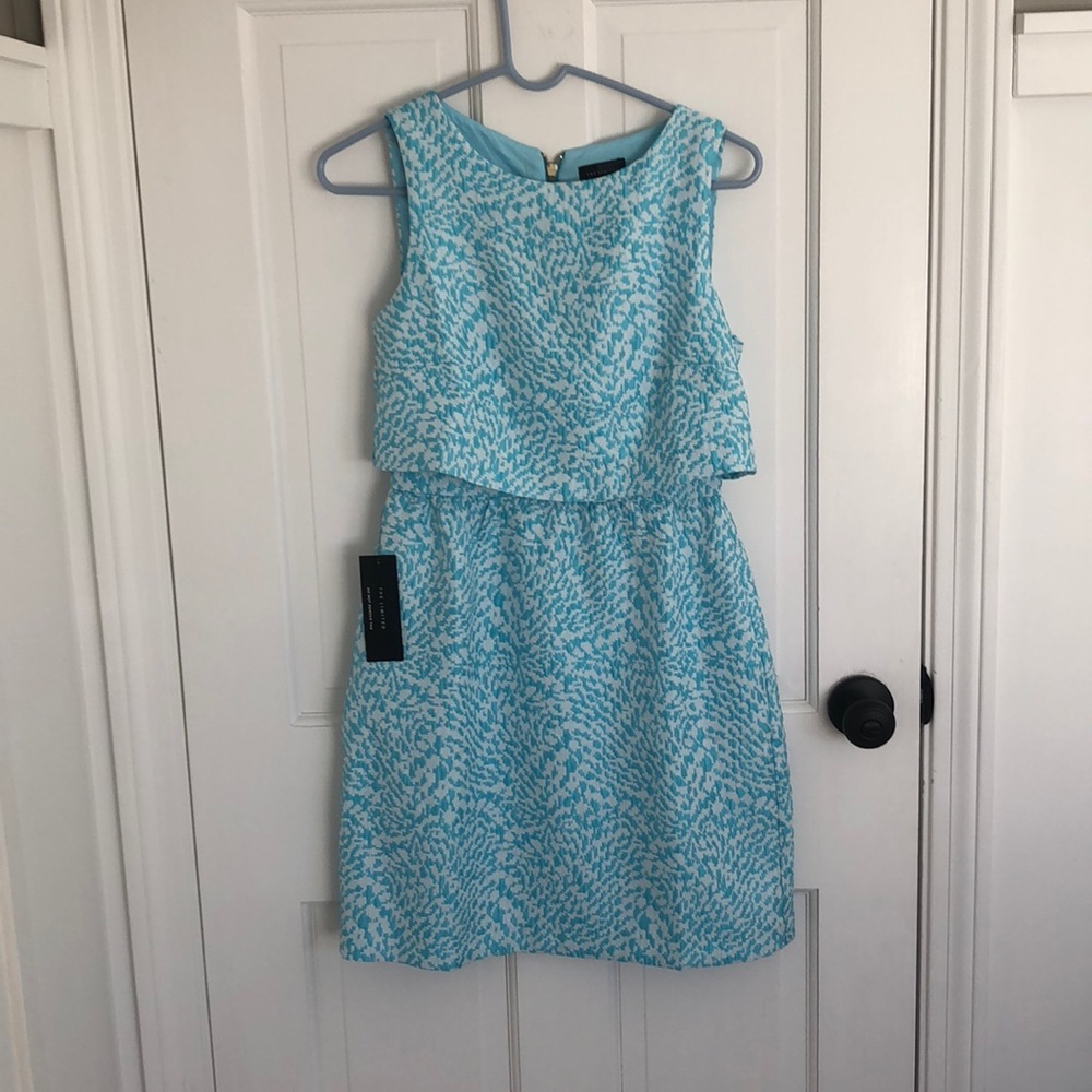 blue mini dress
